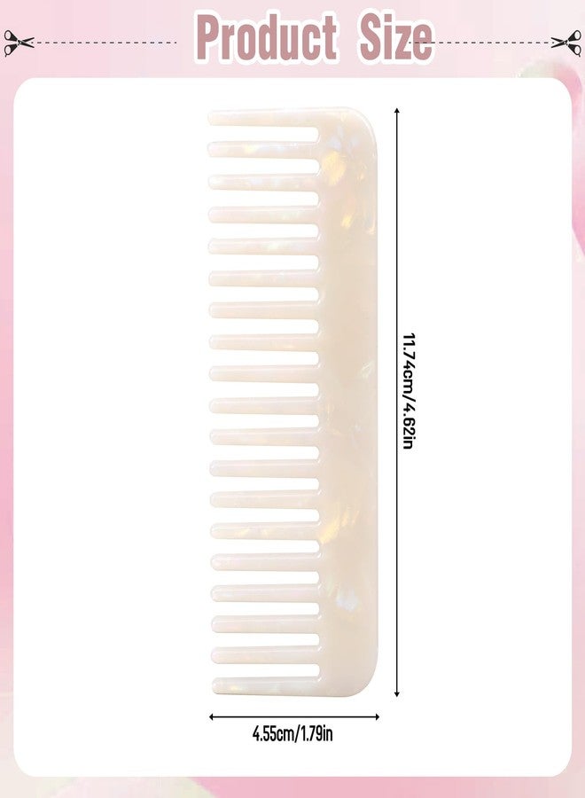 salbsever Tortoise Shell Wide Tooth Detangling Comb for Women - Large Handmade Comb for Curly, Wet, Dry, Straight, and Long Hair - Image 2